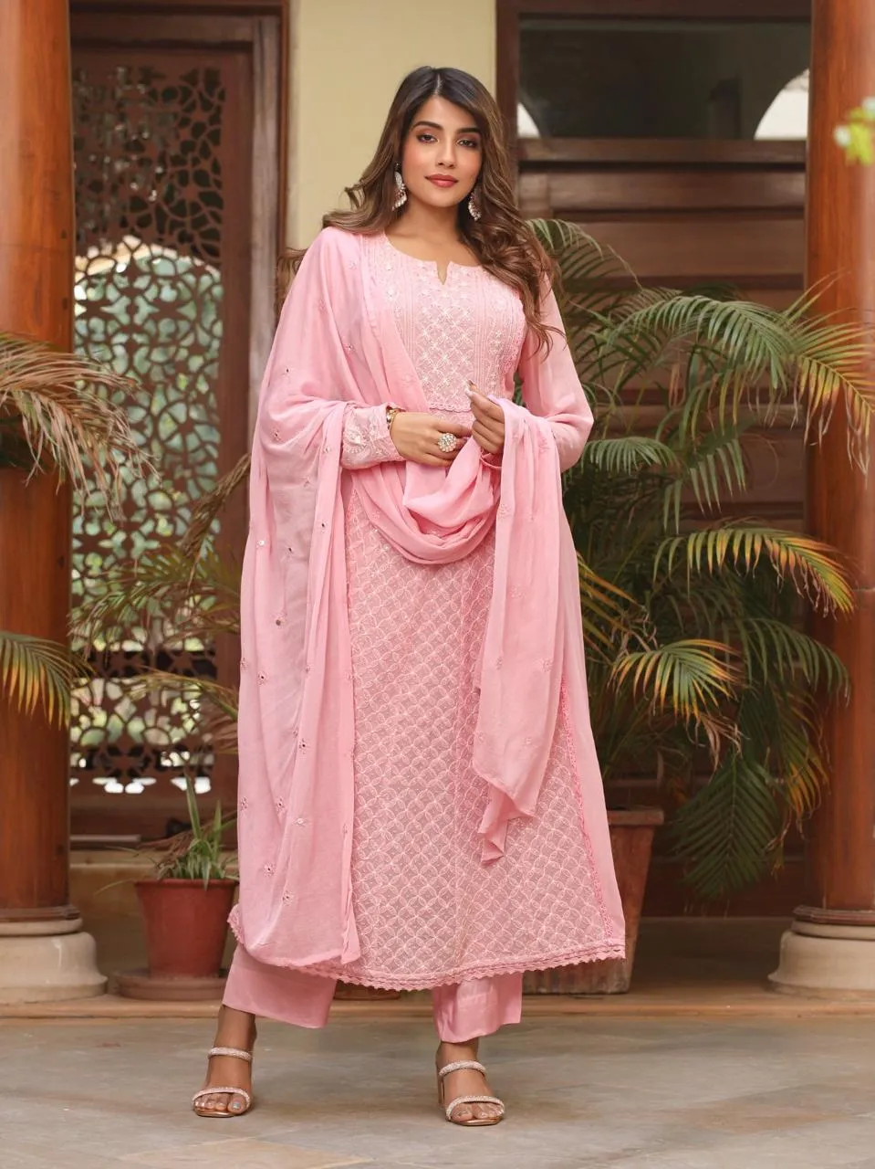 Beautiful Designer Summer Special Chiffon Anarkali Salwar Suit