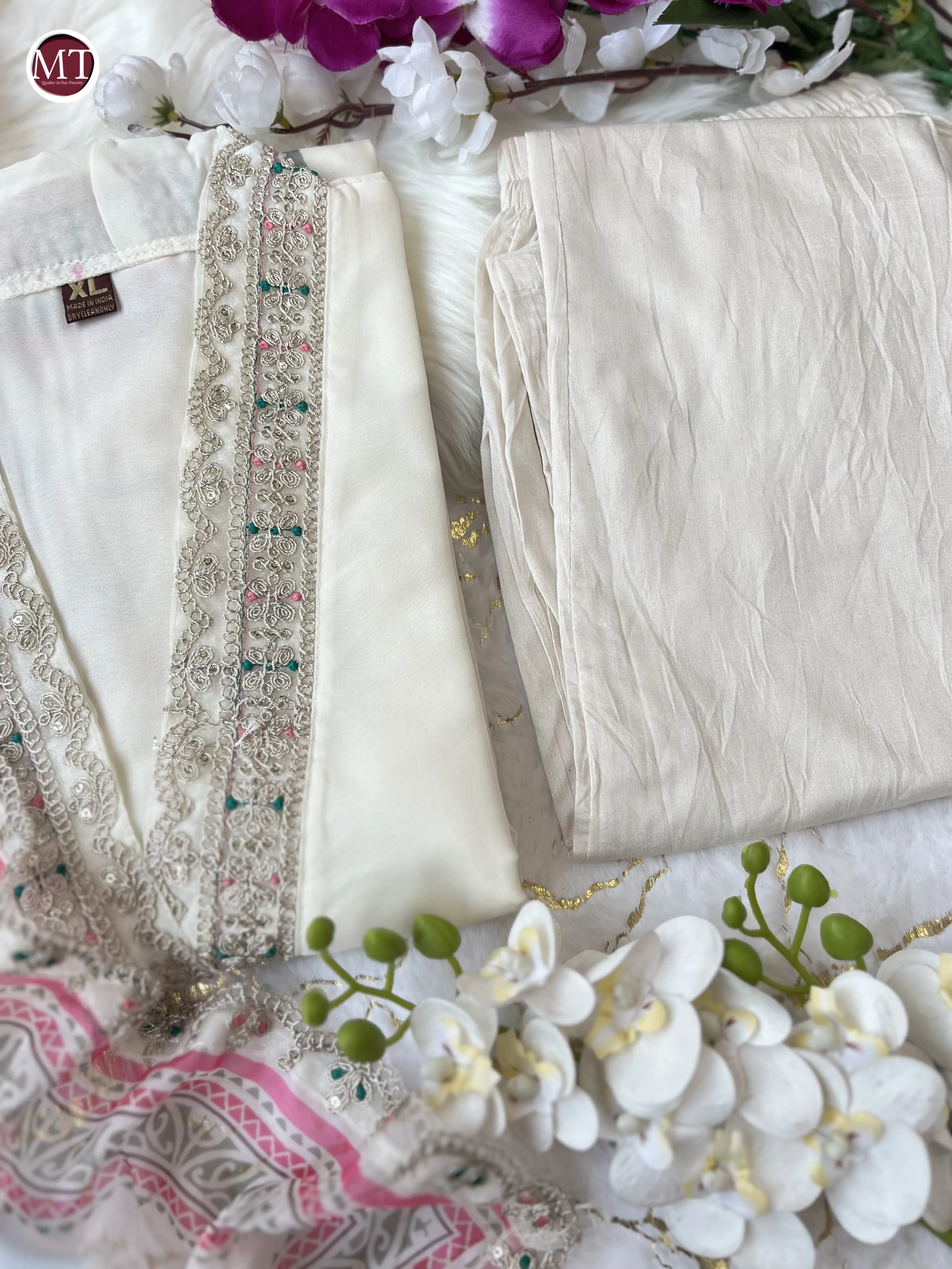 Beautiful Designer Summer Special Heavy Anarkali Orgenza Salwar Suit
