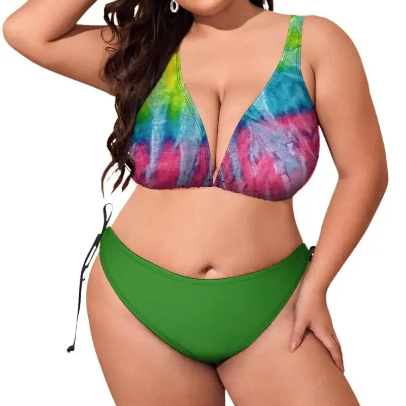 Dive Into Fun with Our Plus Size Tie Dye Bikini
