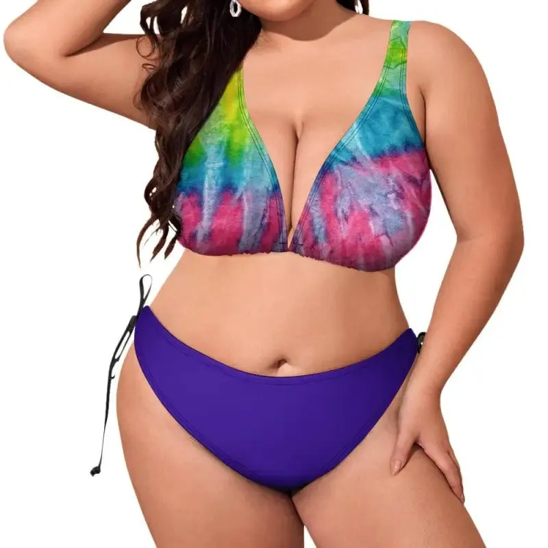 Dive Into Fun with Our Plus Size Tie Dye Bikini