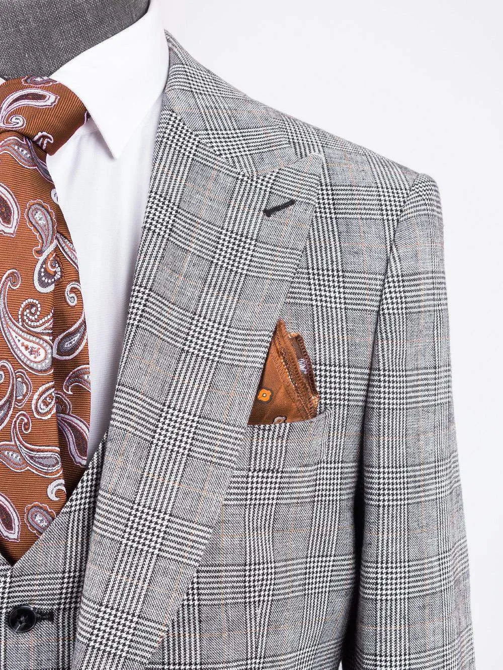 Glow Grey Linen Suit