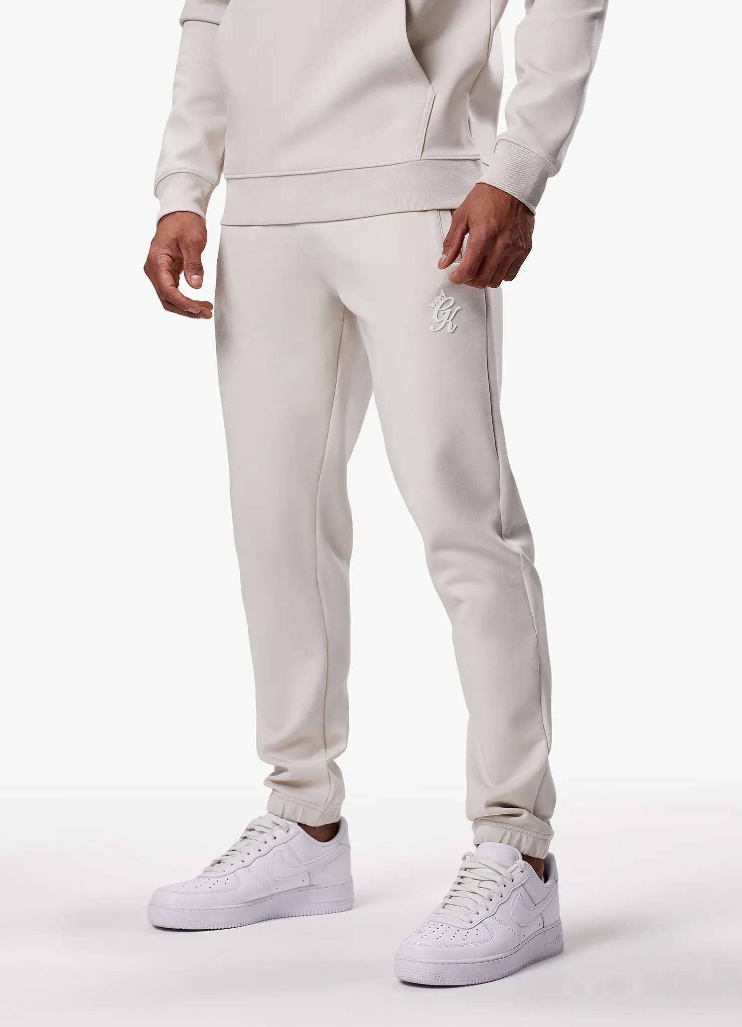 Gym King Split Linear Tracksuit - Stone Grey