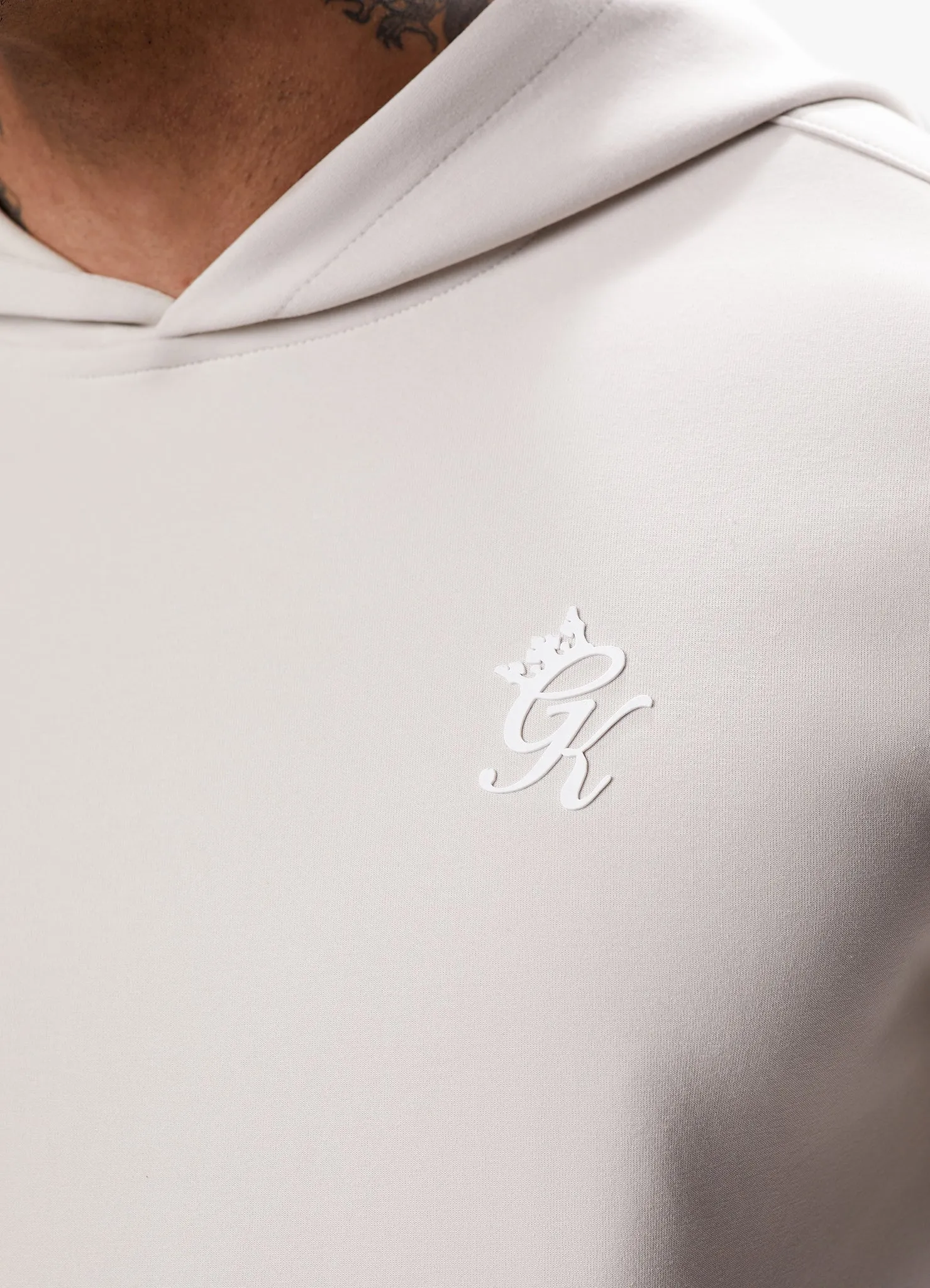Gym King Split Linear Tracksuit - Stone Grey