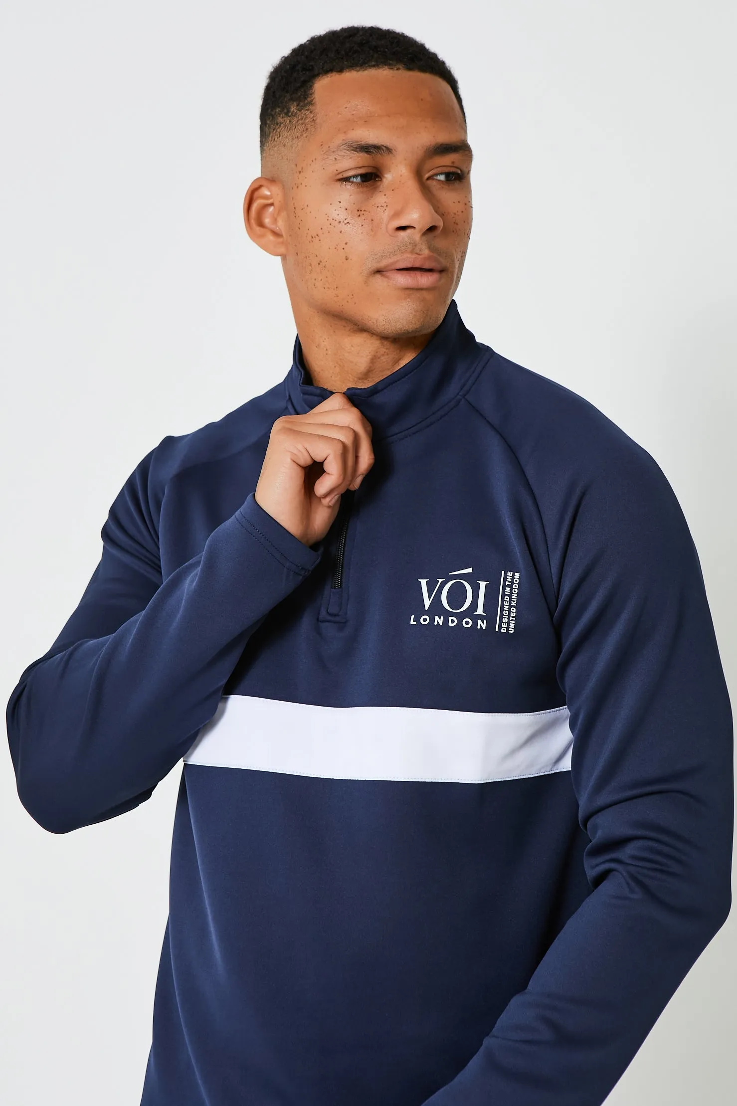 Hill Street Poly Tracksuit - Navy