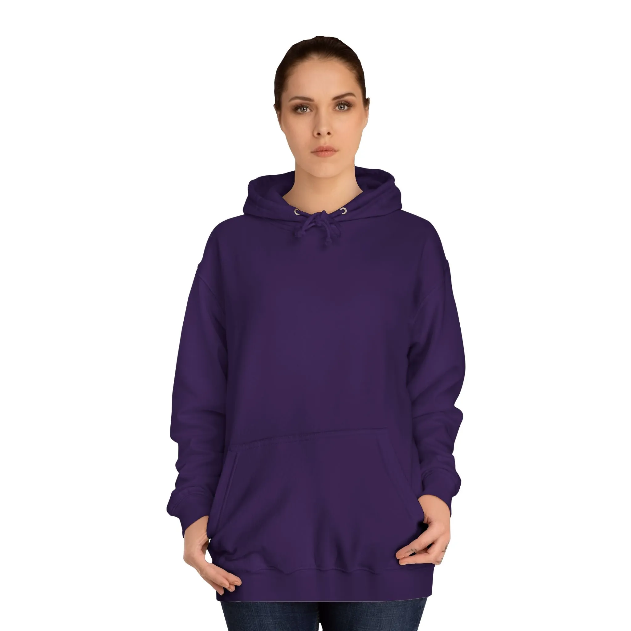 Just a Vegan Who Loves Jesus - Back only - Unisex College Hoodie