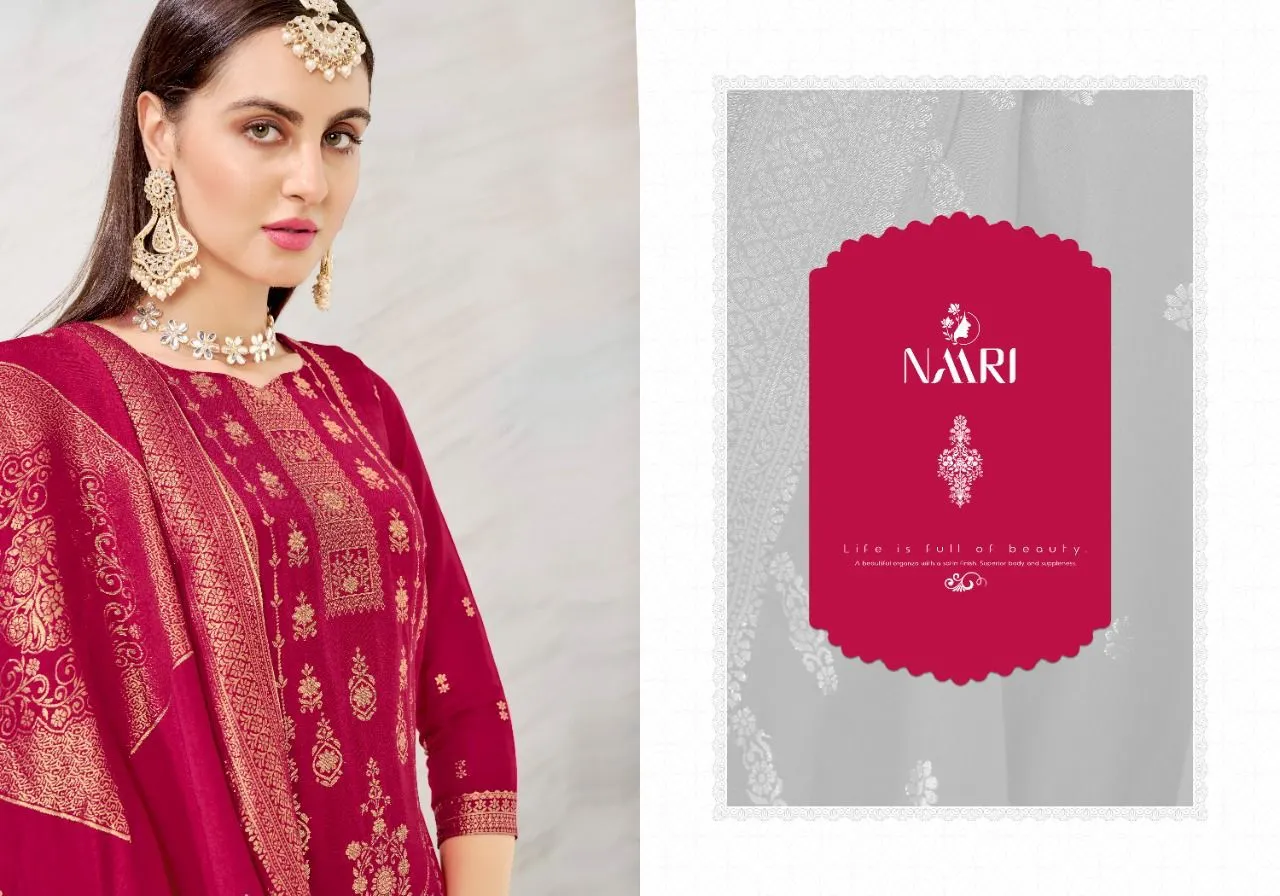 NAARI MEHAR VOL.2 PURE MUSLIN JACARD SUIT