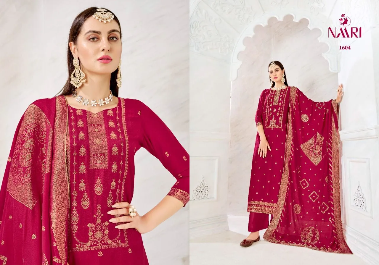 NAARI MEHAR VOL.2 PURE MUSLIN JACARD SUIT