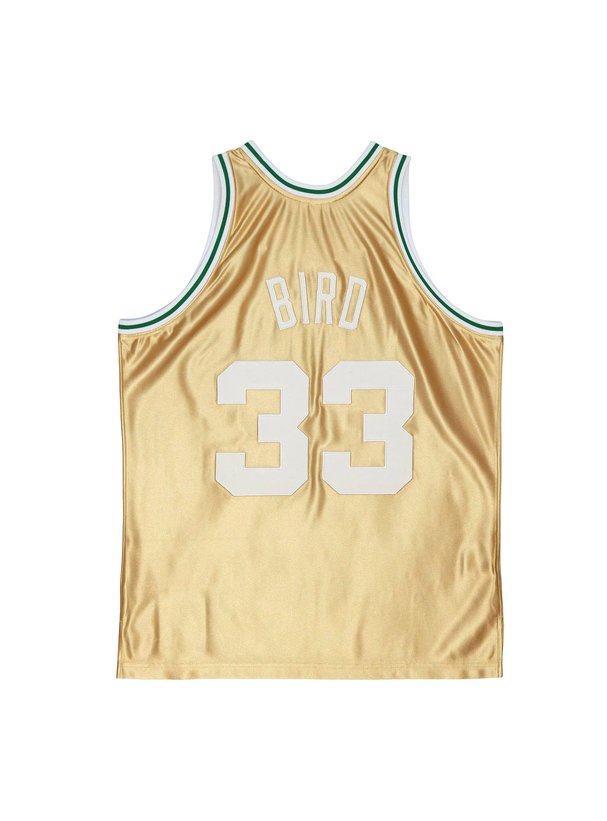 NBA Boston Celtics Larry Bird 1985 75th Anniversary Gold Jersey