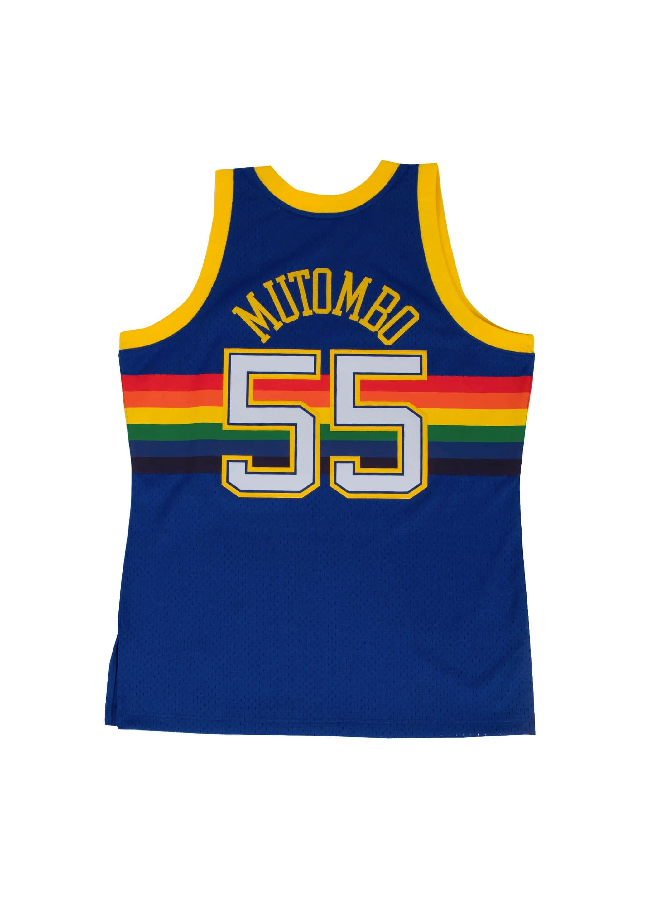 NBA Denver Nuggets Dikembe Mutombo 1991 Swingman Road Jersey