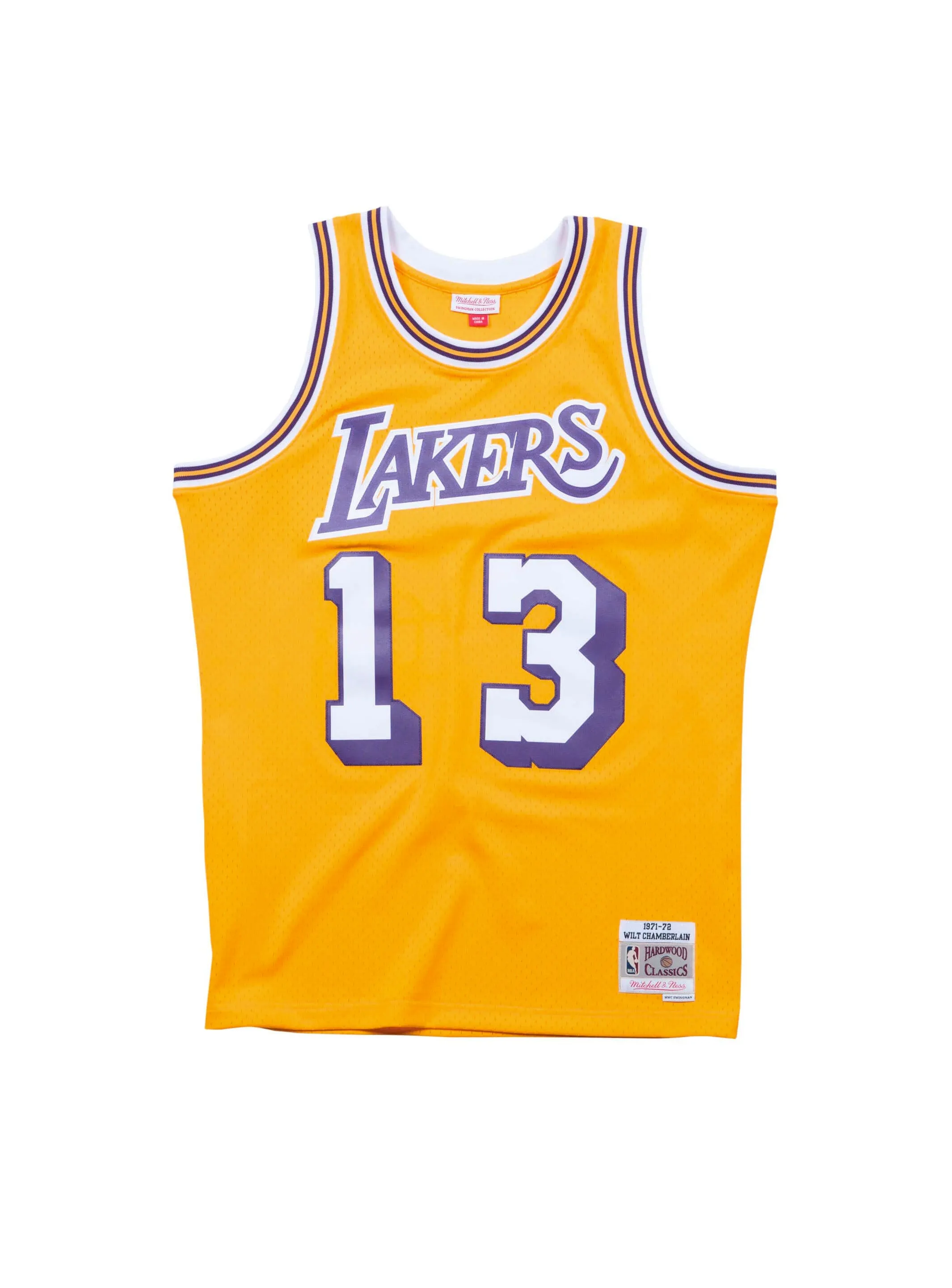 NBA Los Angeles Lakers Wilt Chamberlain 1971 Swingman Jersey