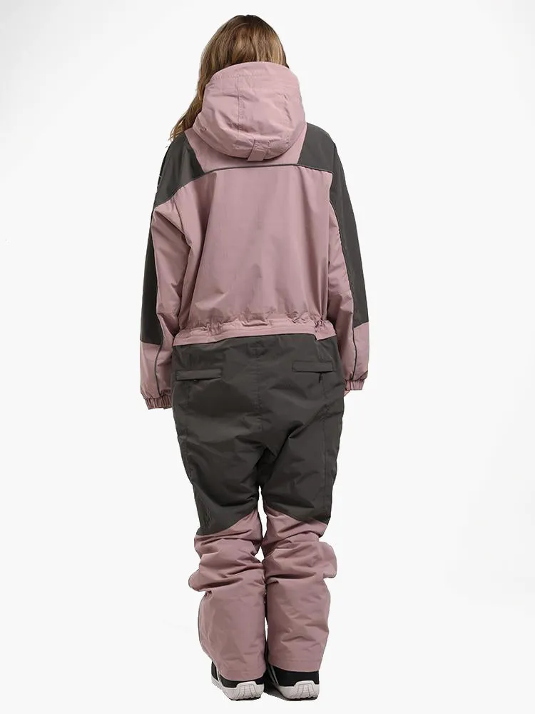 new ski suit fluorescent camouflage waterproof and breathable night single and double board one-piece snow suit