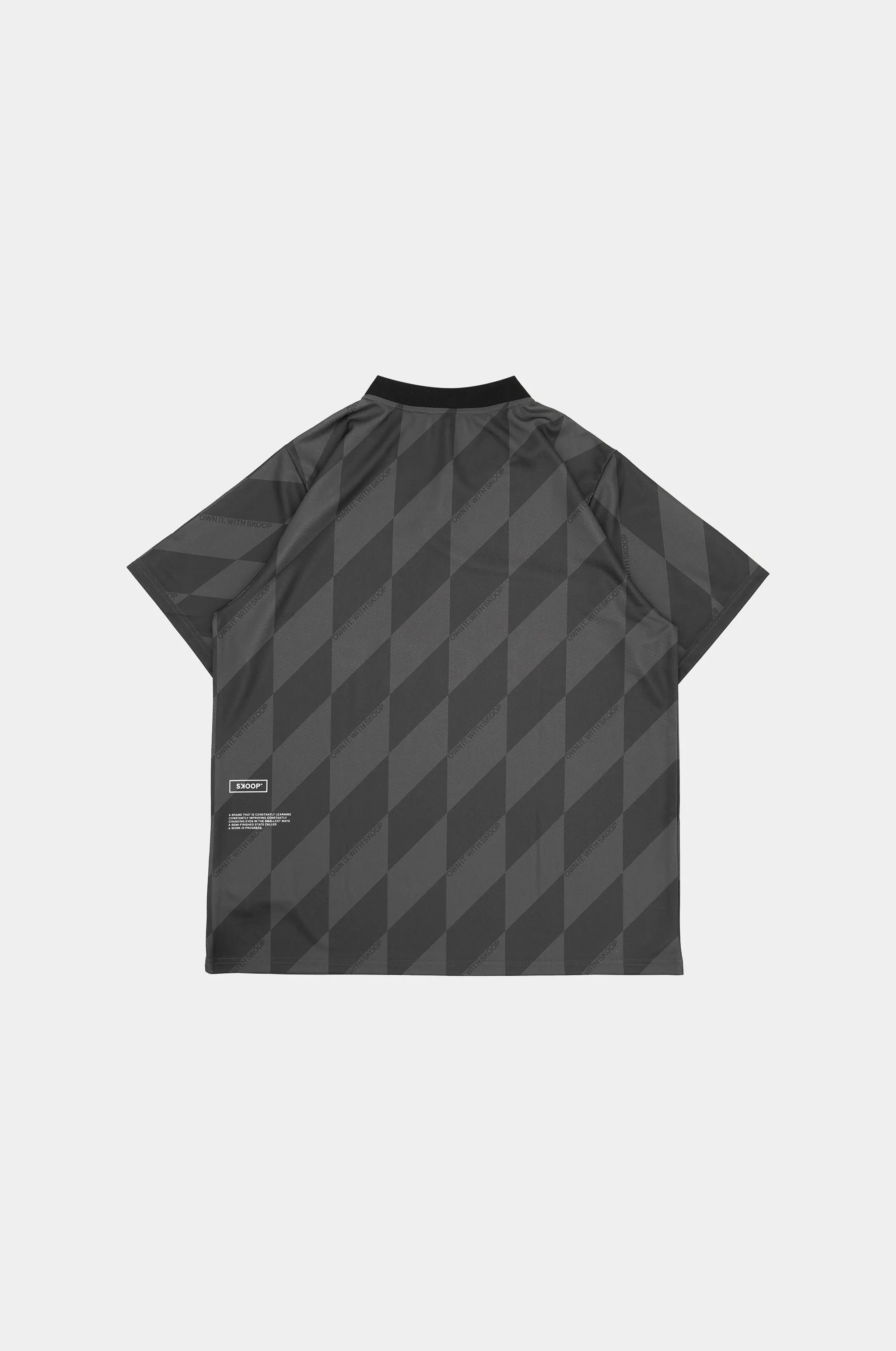 SKOOP® Evergreen Buttoned Collared Jersey Black