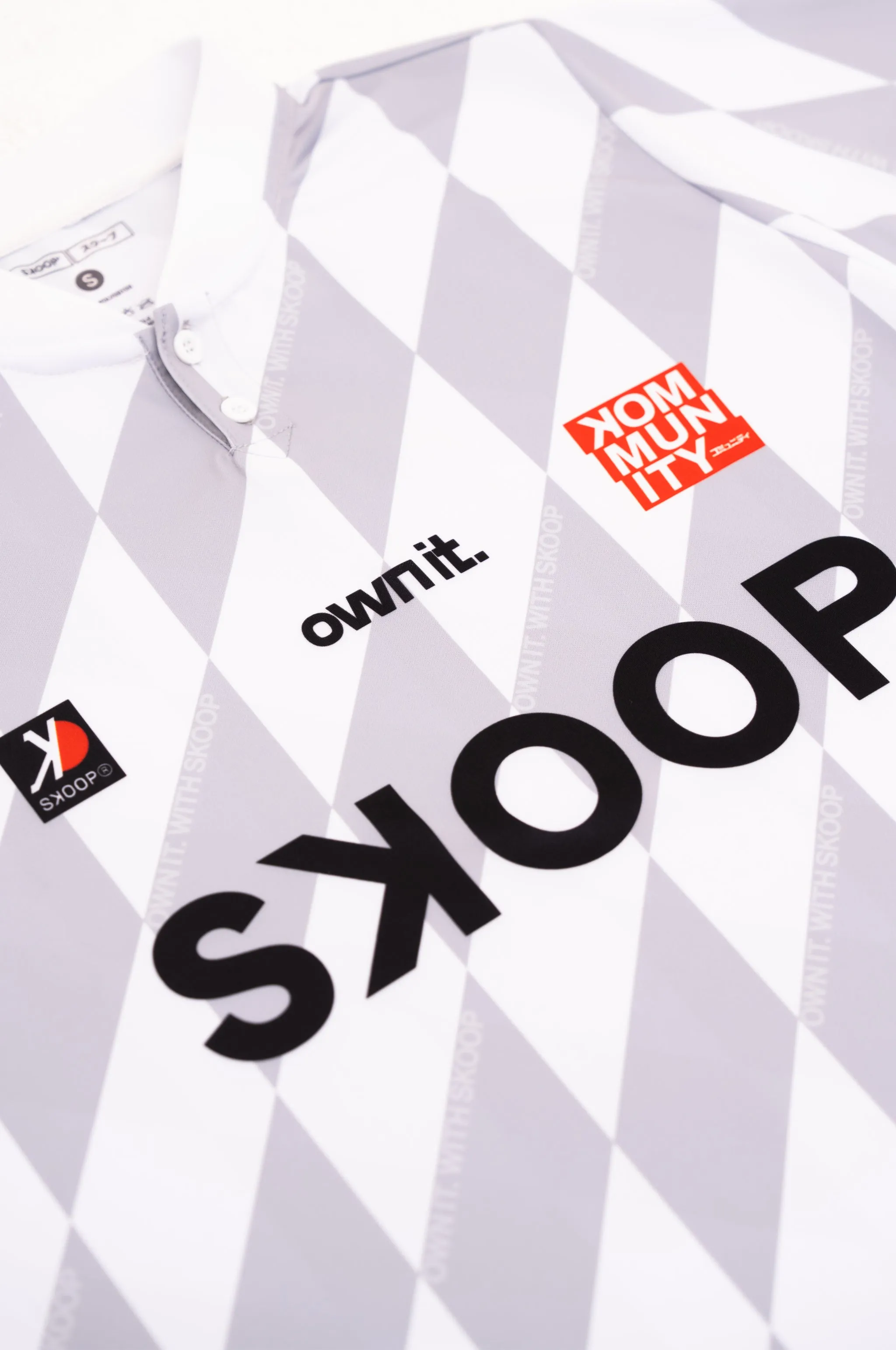 SKOOP® Evergreen Buttoned Collared Jersey Gray