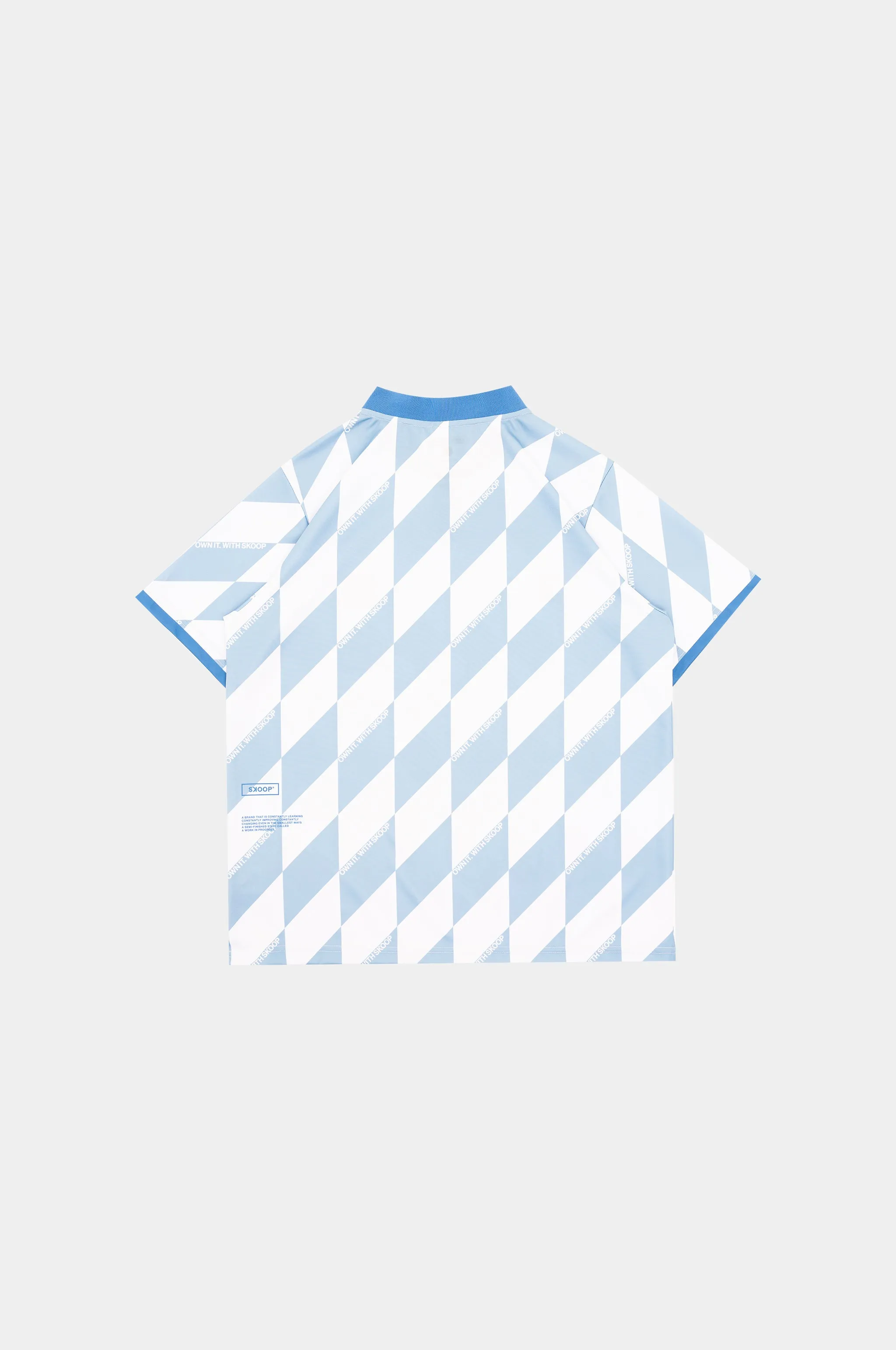 SKOOP® Evergreen Buttoned Collared Jersey Light Blue