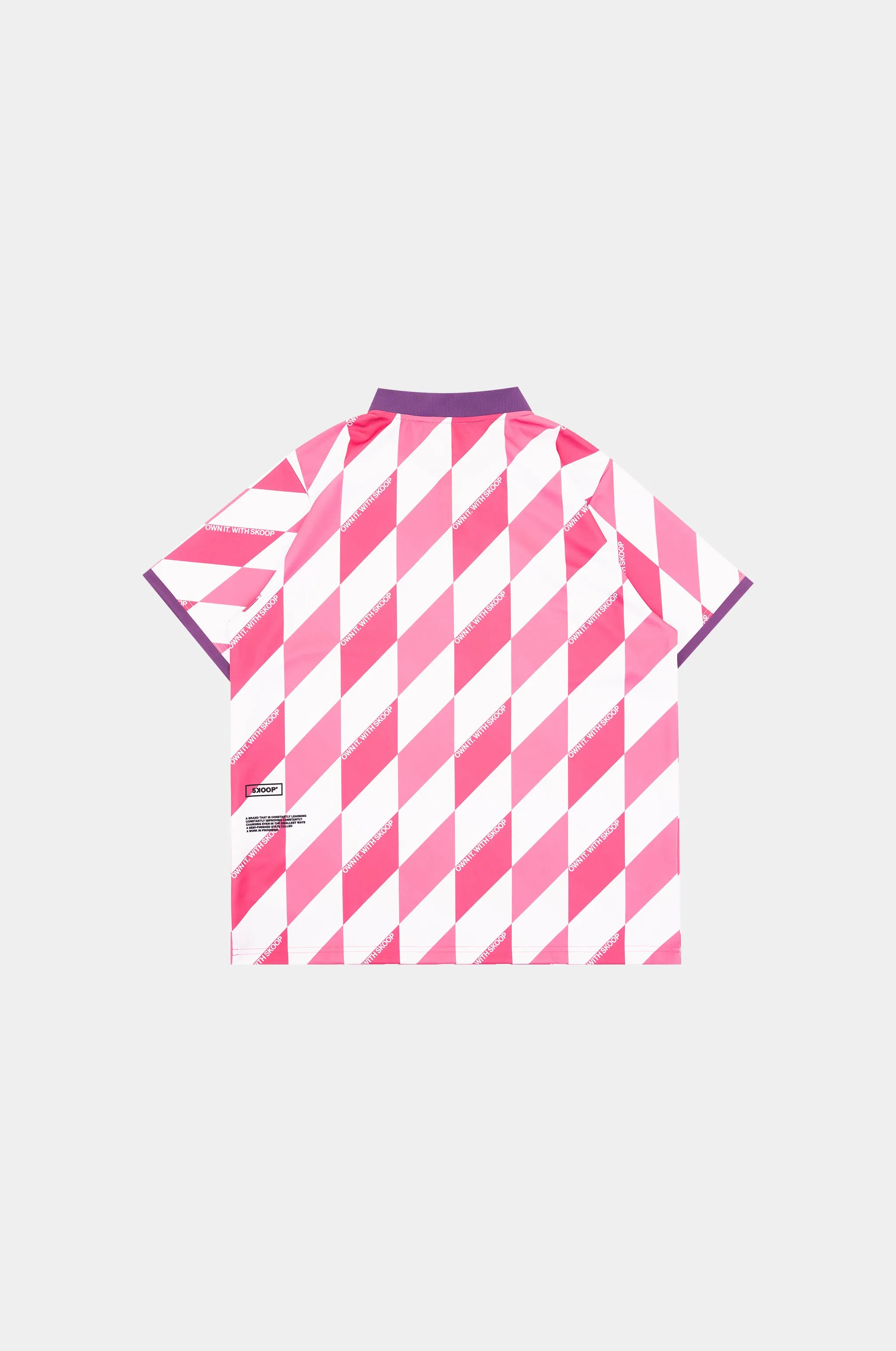 SKOOP® Evergreen Buttoned Collared Jersey Pink