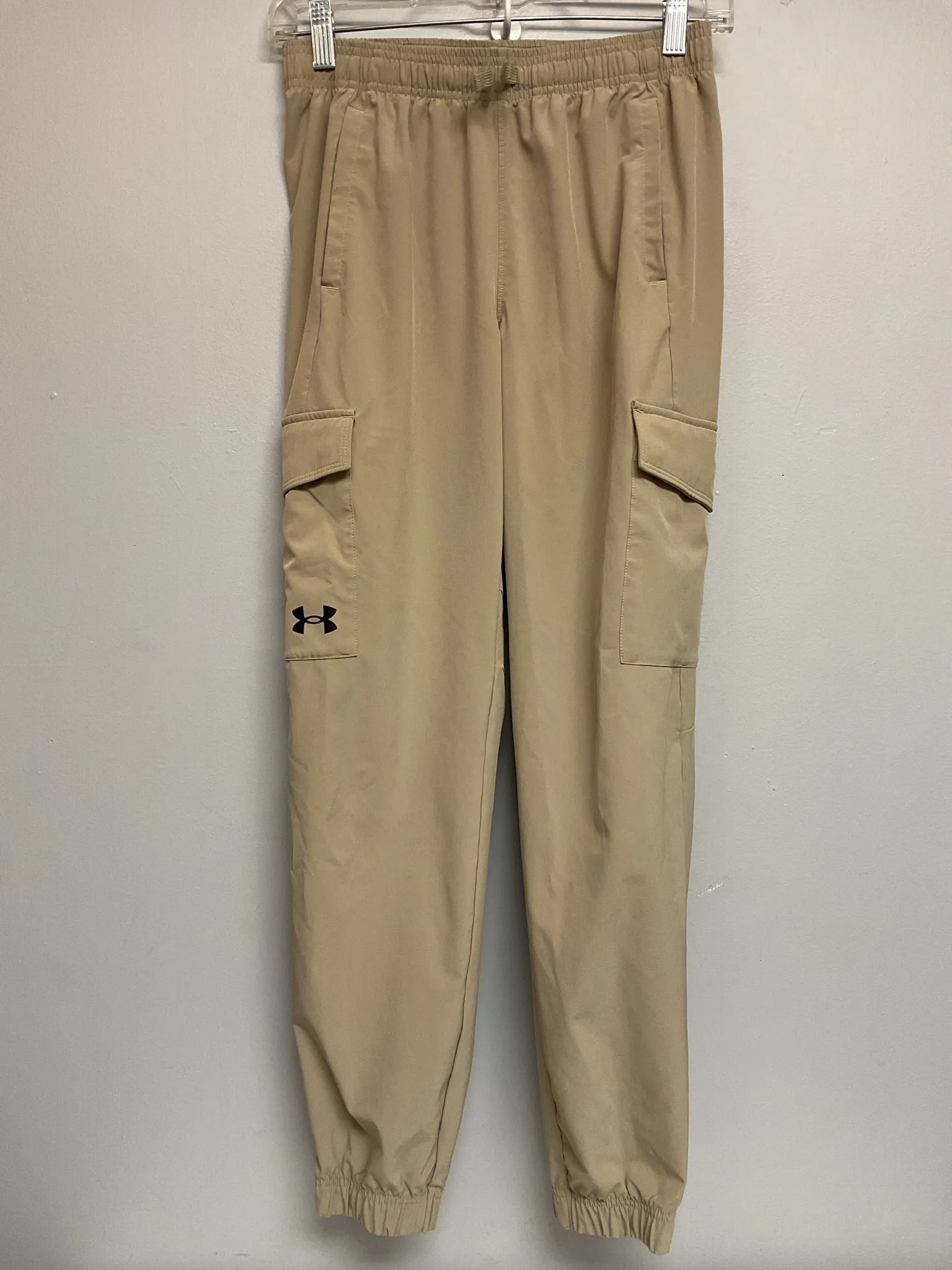 Under Armour Size 14 Khaki Polyester Big Boys Cargo Sweat Pants